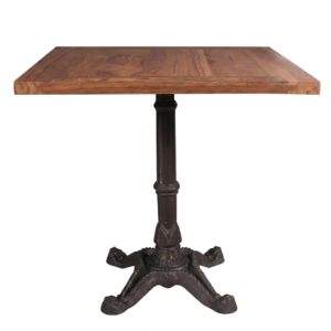 cast iron square table