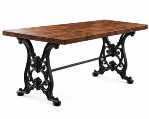 cast irondining table