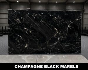 champagne black marble